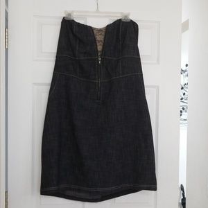 Forever 21 Strapless denim dress 3X